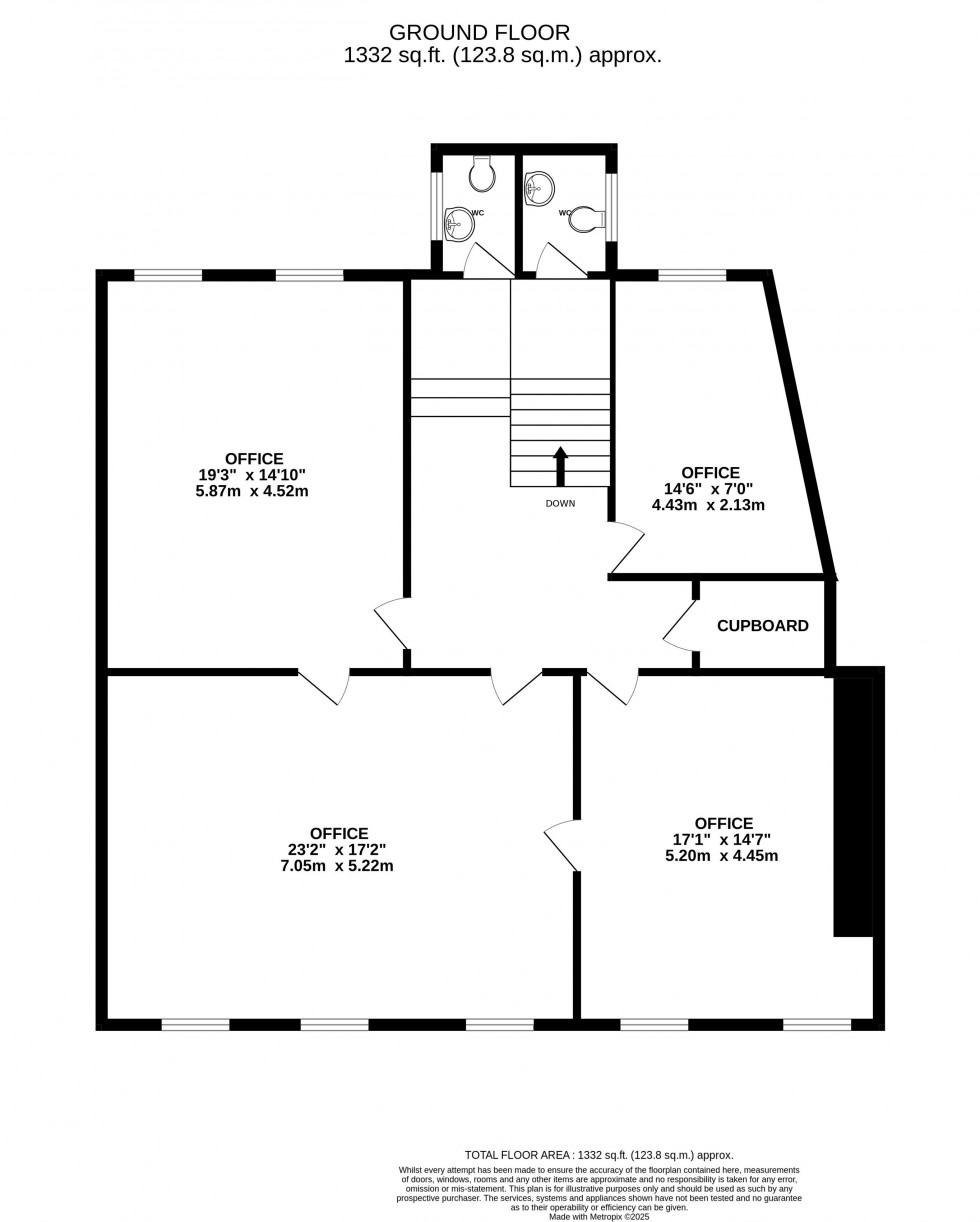 Floorplan for Bulwark, Brecon, Powys