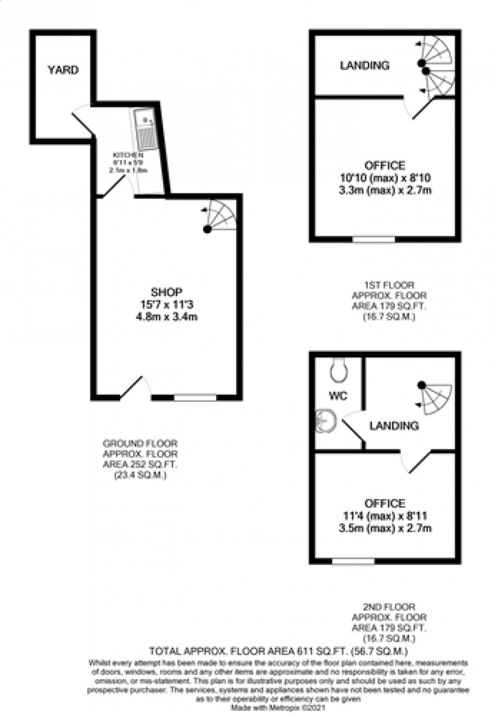 Floorplan for Castle Street, Brecon, Powys