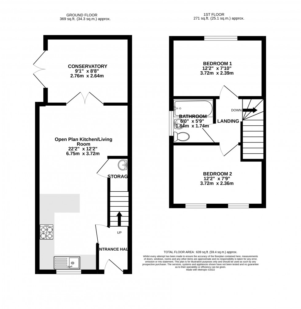 Floorplan for Llanfoist, Abergavenny, Monmouthshire