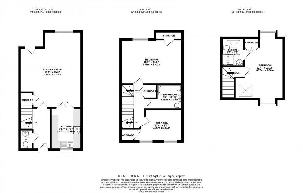 Floorplan for Honddu Court, Brecon, Powys