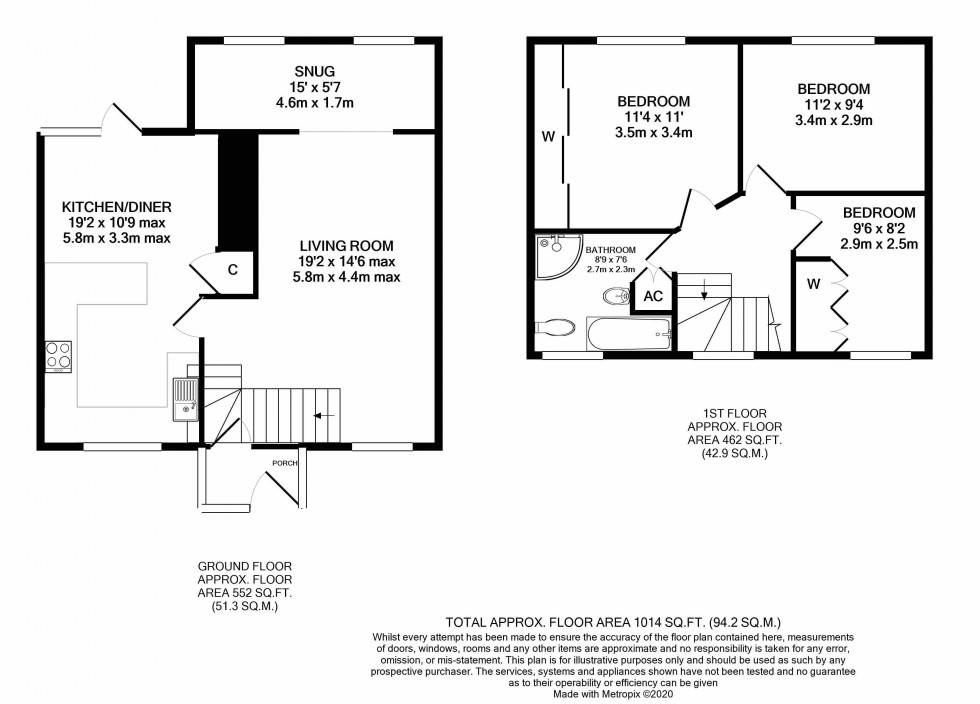 Floorplan for Trenewydd, Brecon, Powys