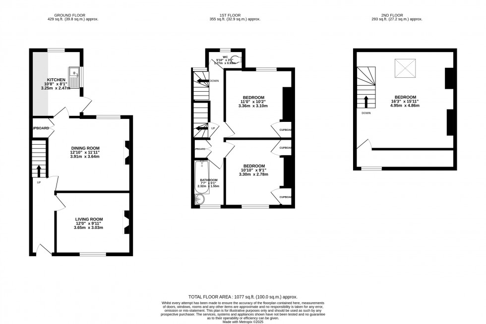 Floorplan for Conway Street, Brecon, Powys
