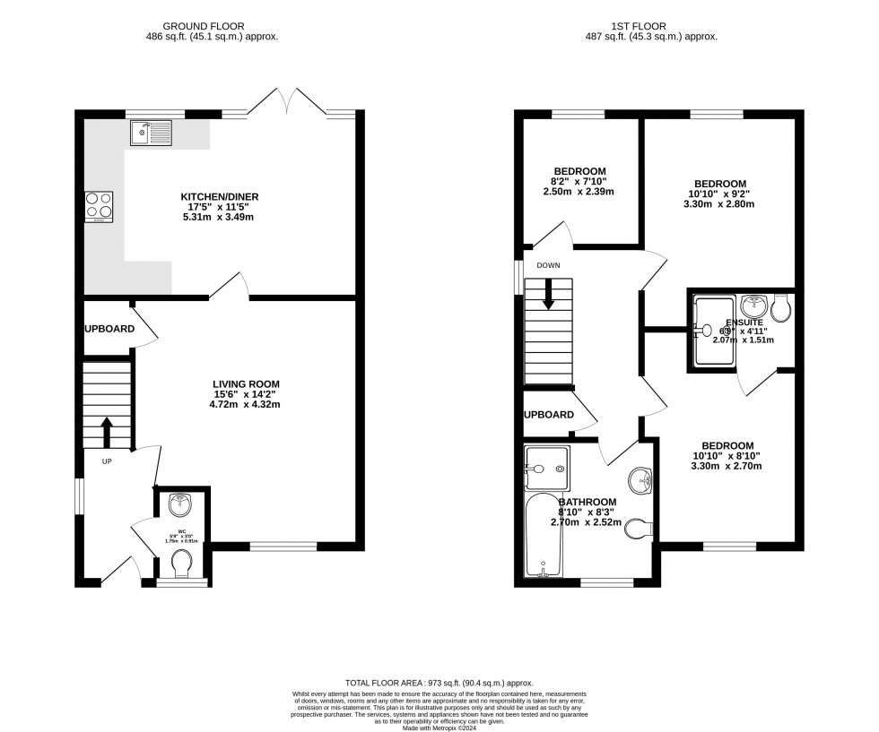 Floorplan for Brecon, Powys