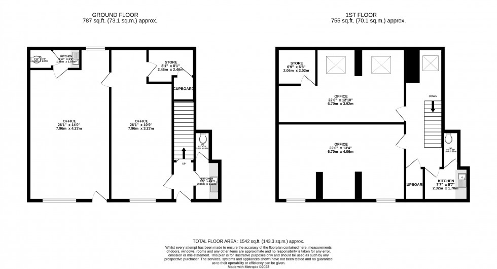 Floorplan for Lion Yard, Brecon, Powys