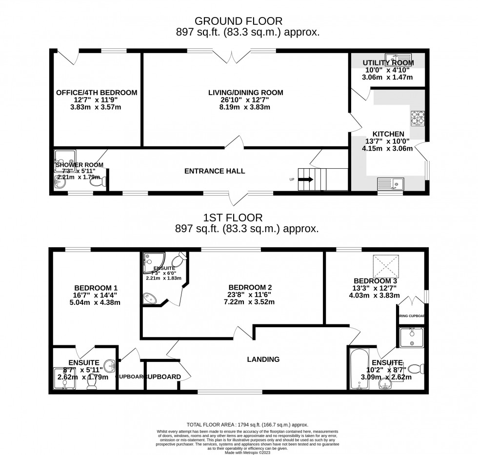 Floorplan for Govilon, Abergavenny, Monmouthshire
