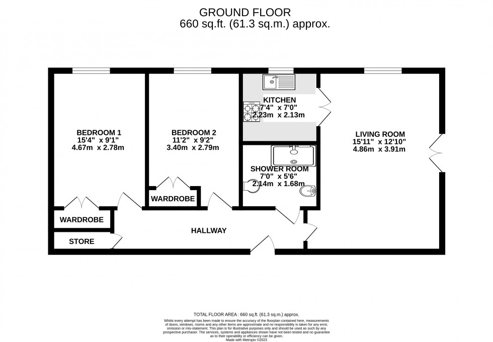Floorplan for Heol Gouesnou, Brecon, Powys