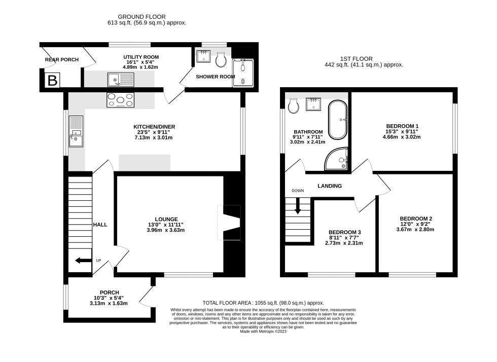 Floorplan for Llanelly Hill, Abergavenny, Monmouthshire