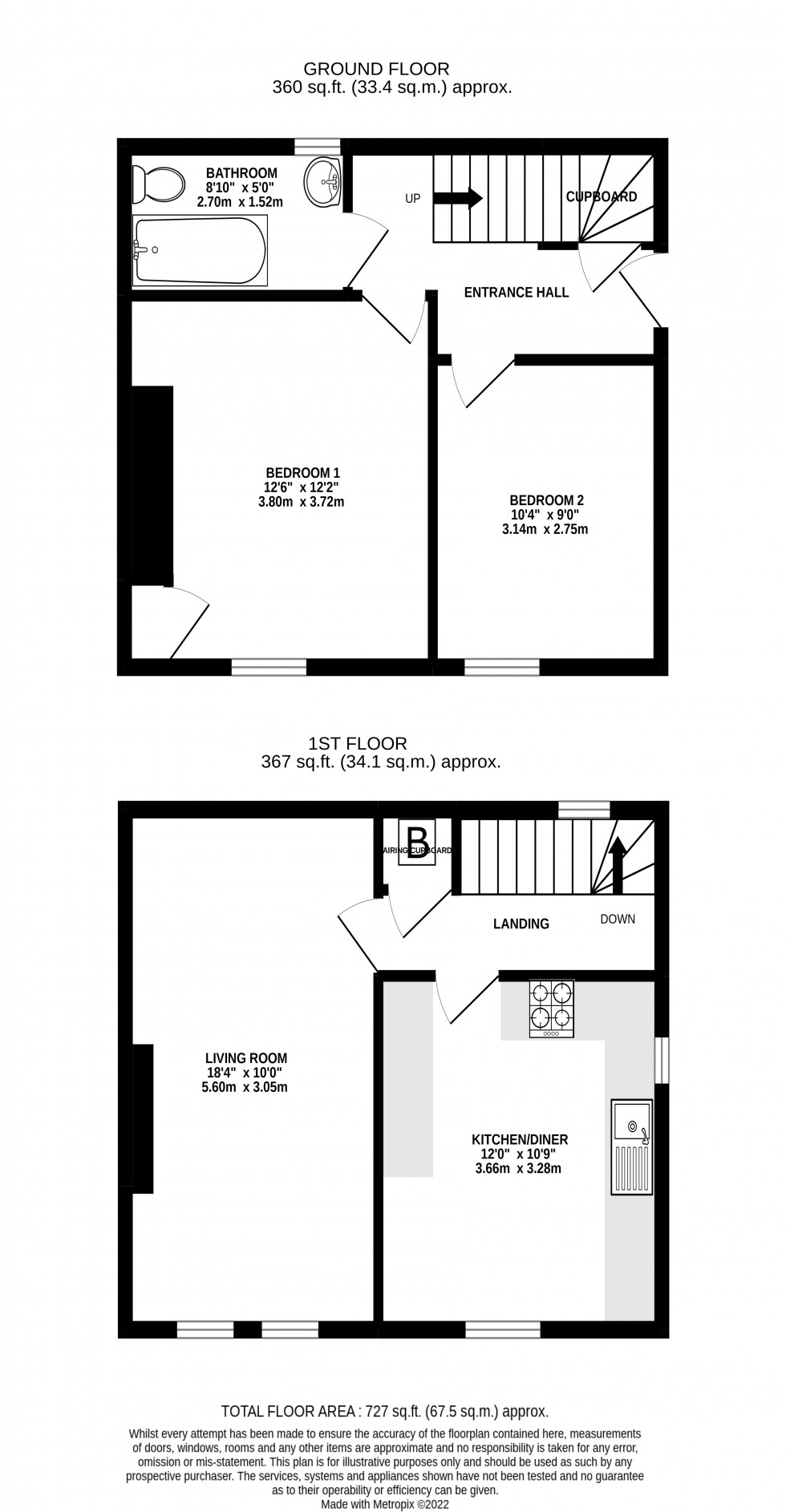 Floorplan for Victoria Street, Abergavenny, Monmouthshire