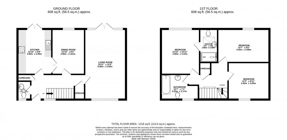 Floorplan for Cradoc Road, Brecon, Powys