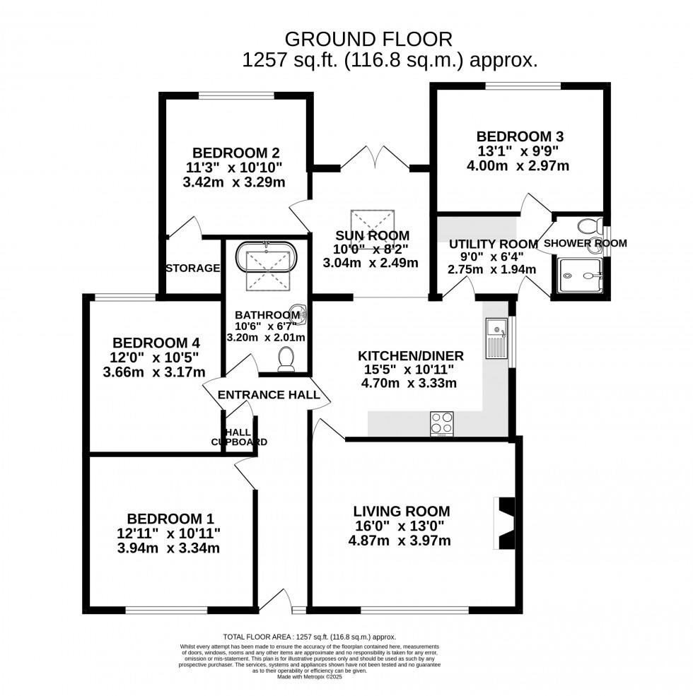 Floorplan for Govilon, Abergavenny, Monmouthshire