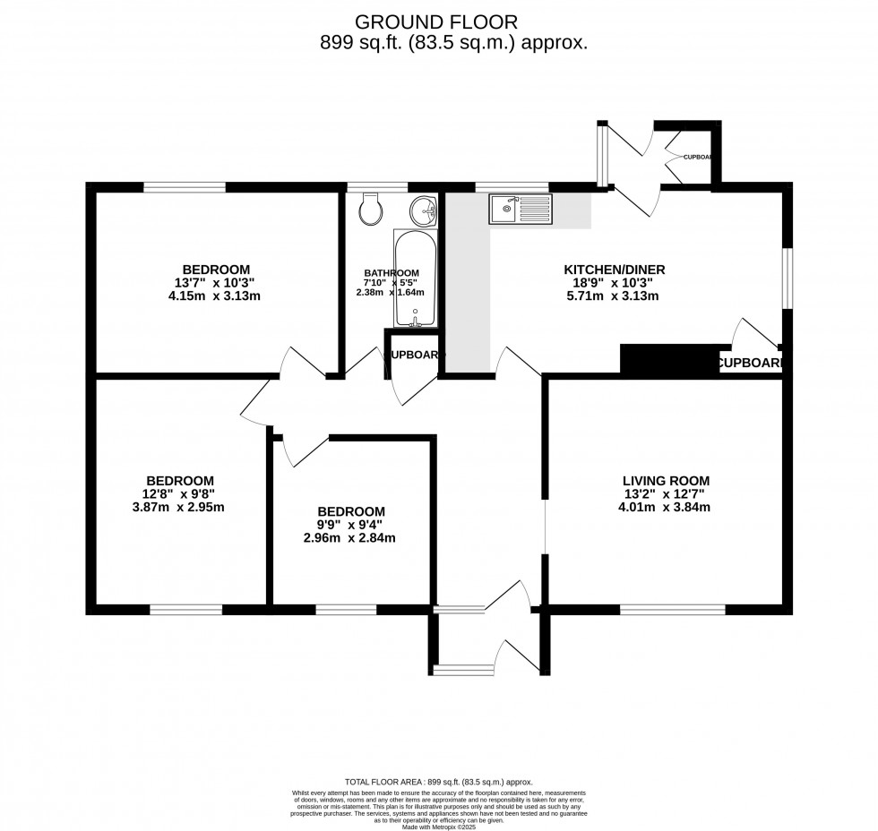 Floorplan for Libanus, Brecon, Powys