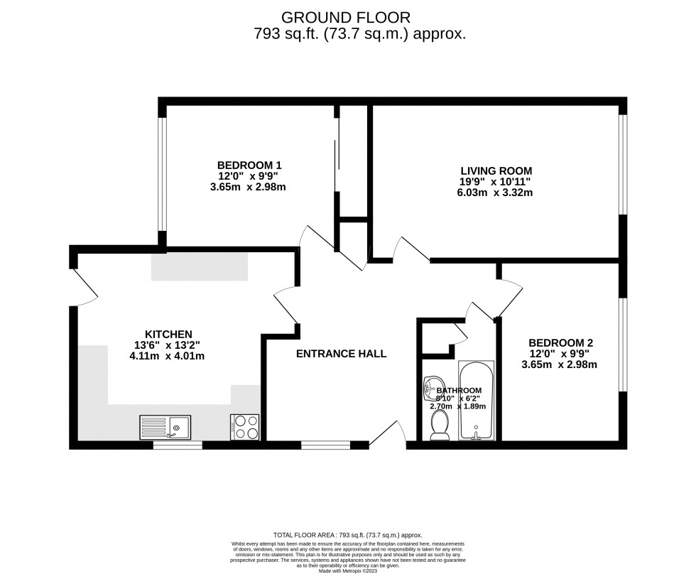 Floorplan for Beech Grove, Brecon, Powys