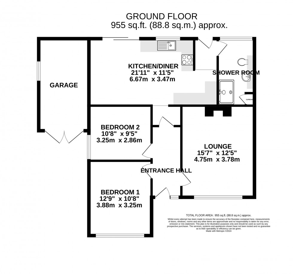Floorplan for Haven Way, Abergavenny, Monmouthshire