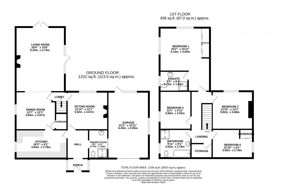 Floorplan for Lane, Penperlleni, Pontypool, Monmouthshire