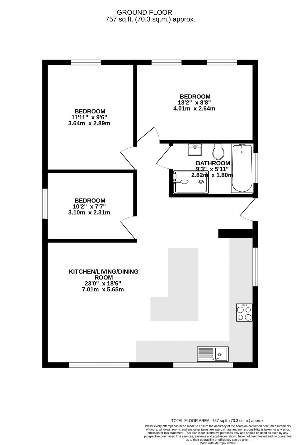 Floorplan for Parc Pendre, Brecon, Powys