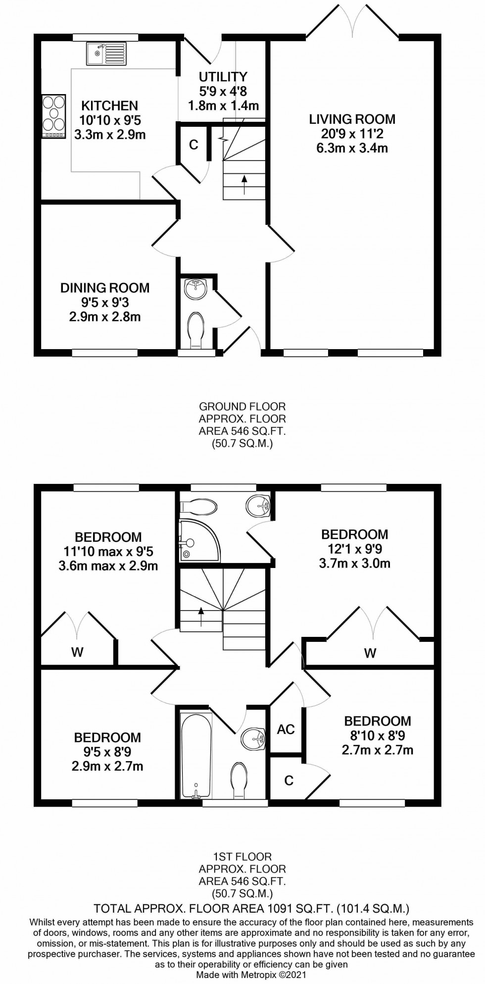 Floorplan for Bwlch, Brecon, Powys