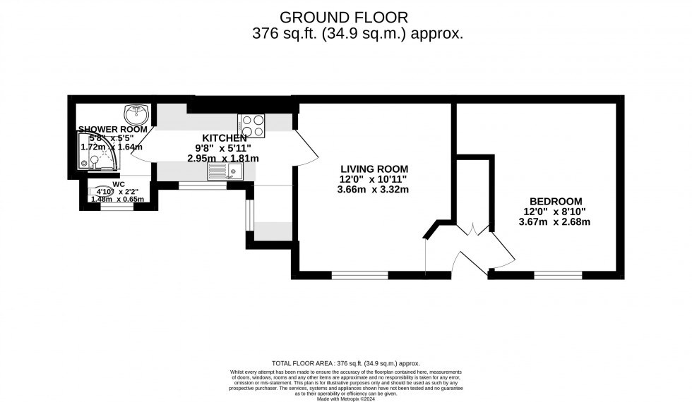 Floorplan for St Marys Road, Abergavenny, Monmouthshire