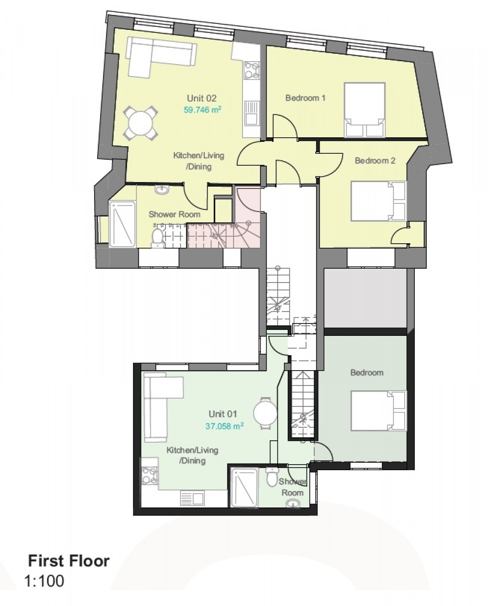 Floorplan for Monnow Street, Monmouth