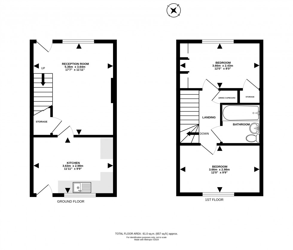 Floorplan for Garth, Llangammarch Wells, Powys