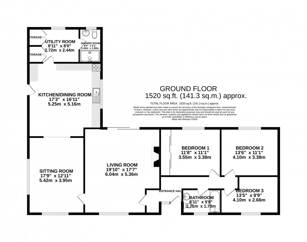Floorplan for Pandy, Abergavenny, Monmouthshire