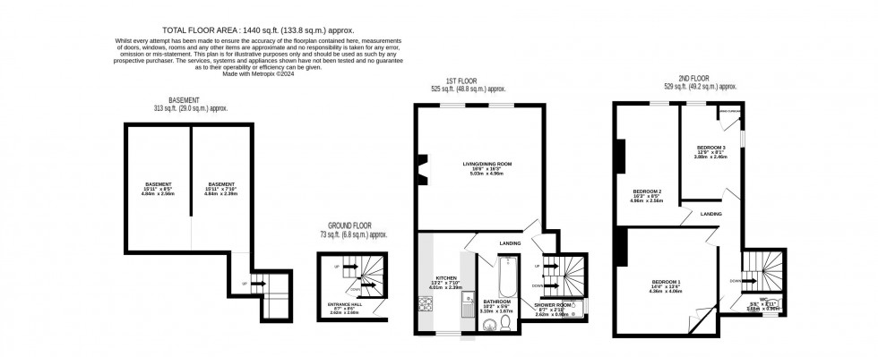 Floorplan for Frogmore Street, Abergavenny, Monmouthshire
