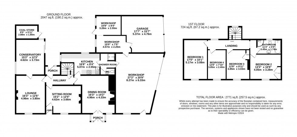 Floorplan for Longtown, Hereford