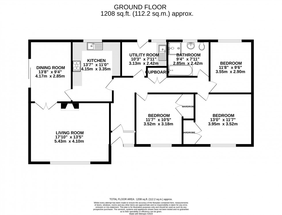 Floorplan for Trecastle, Brecon, Powys