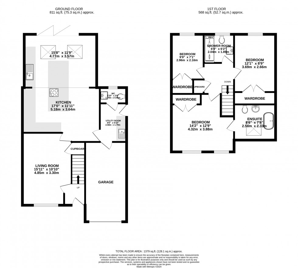 Floorplan for Hoggan Park, Brecon, Powys