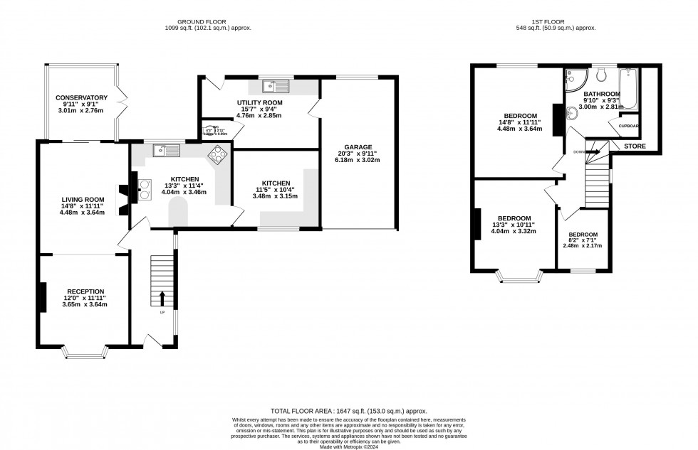 Floorplan for Felinfach, Brecon, Powys