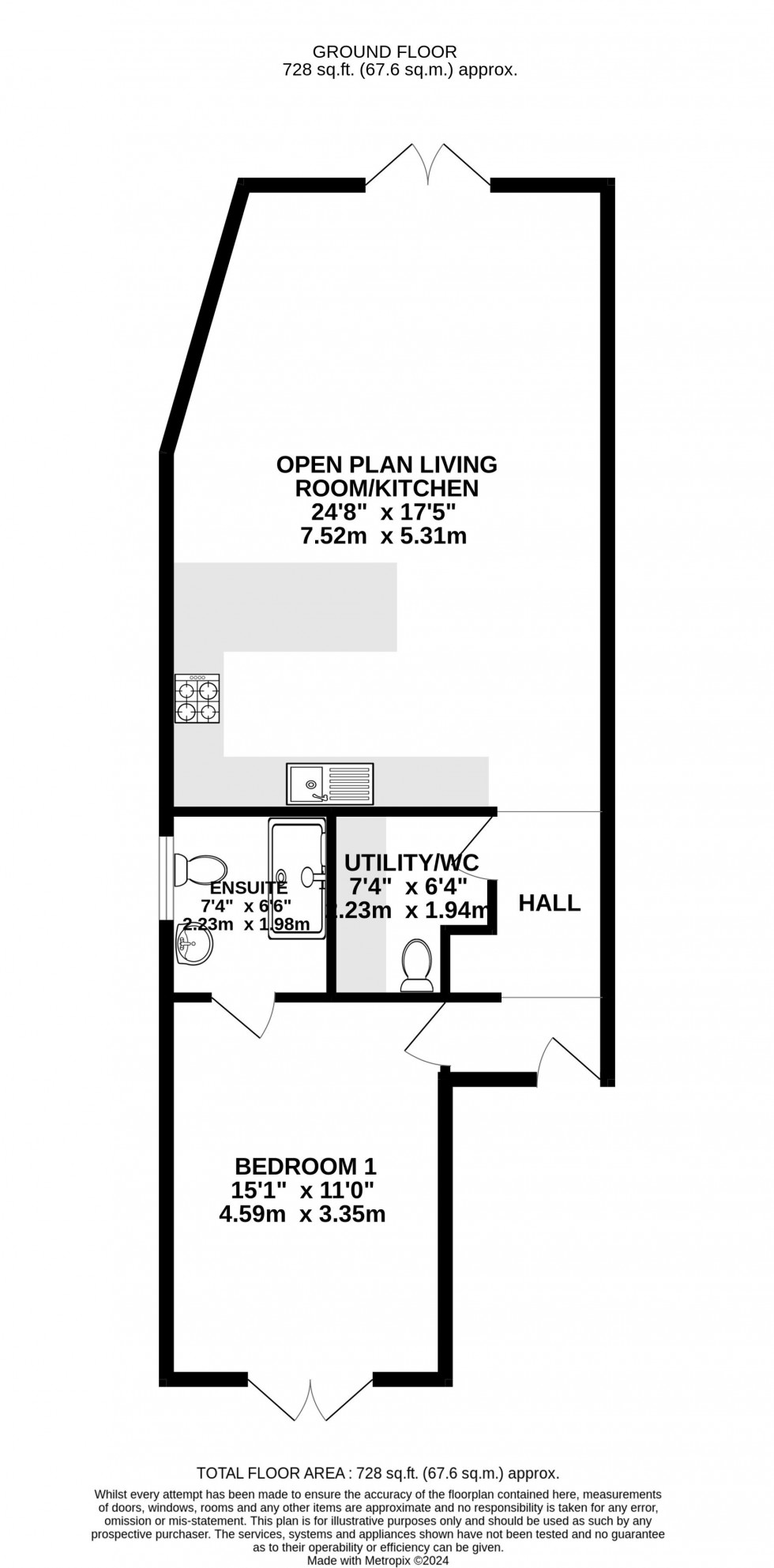 Floorplan for Langstone, Newport