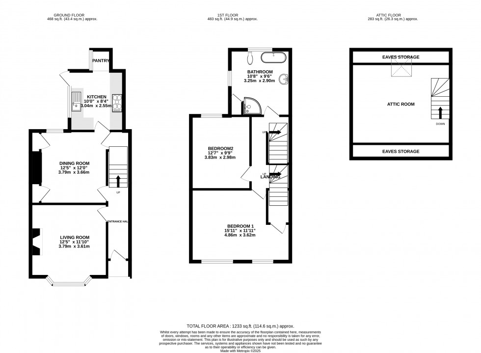 Floorplan for Talyllyn, Brecon, Powys