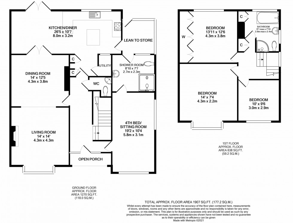 Floorplan for Cerrigcochion Lane, Brecon, Powys