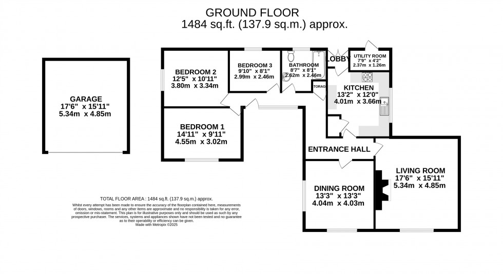 Floorplan for Gilwern, Abergavenny, Monmouthshire