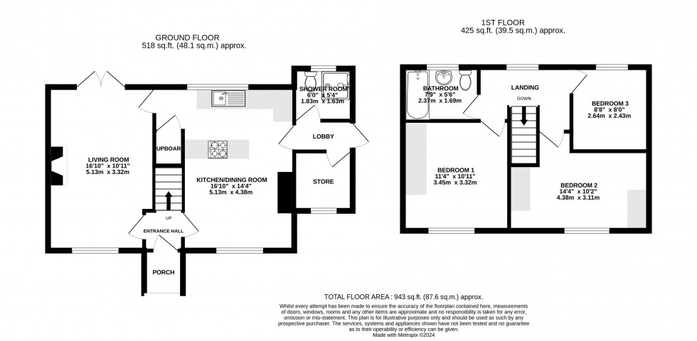 Floorplan for The Bryn, Abergavenny, Monmouthshire