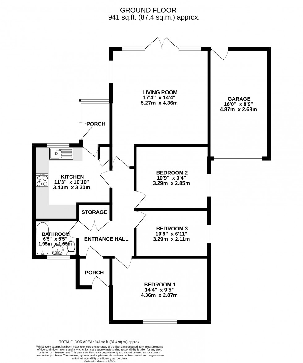 Floorplan for Gilwern, Abergavenny, Monmouthshire