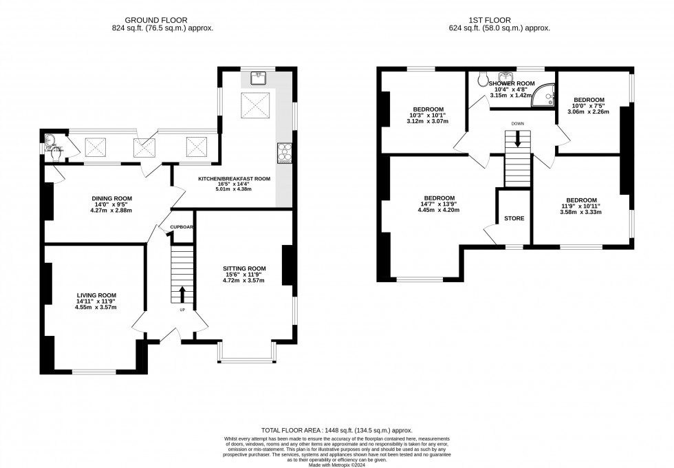 Floorplan for St Johns Road, Brecon, Powys