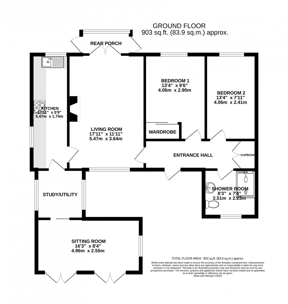 Floorplan for Pen Y Pound, Abergavenny, Monmouthshire