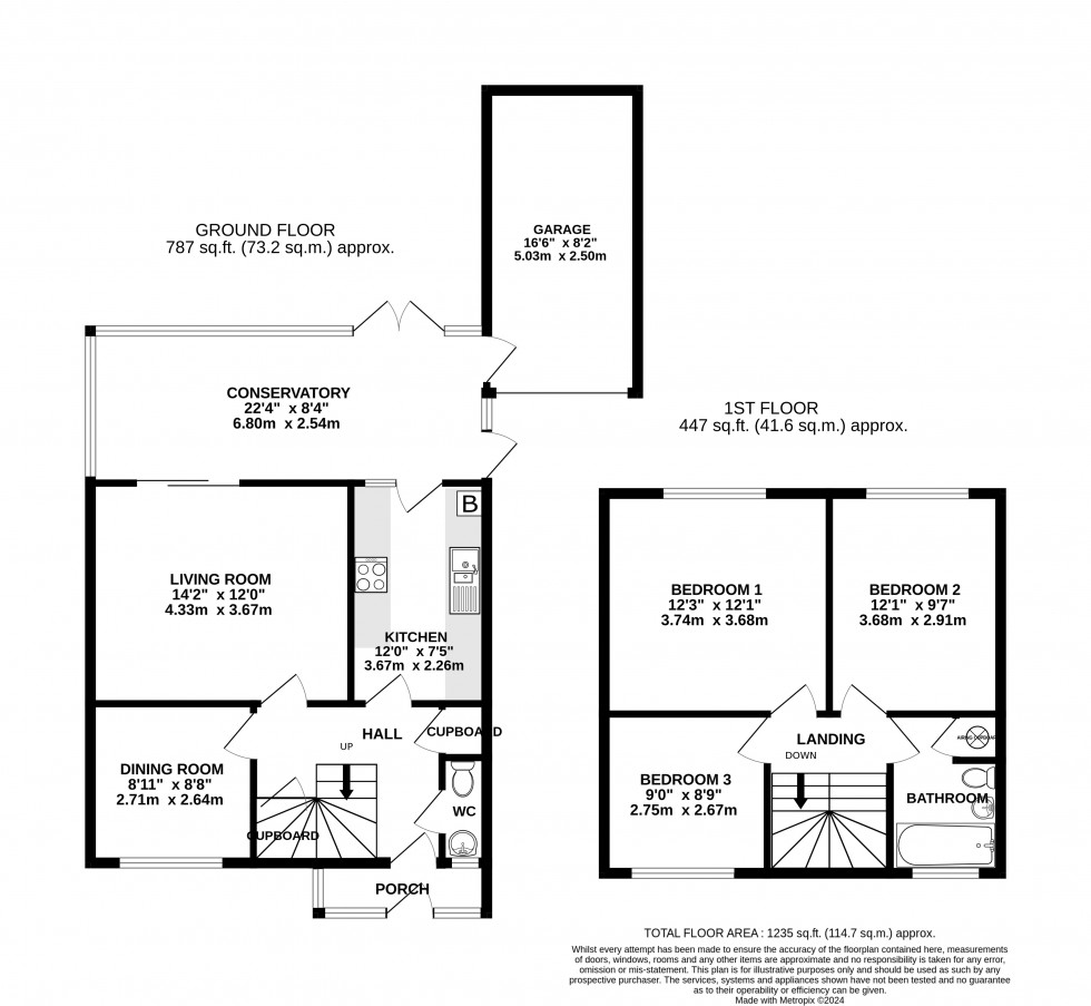 Floorplan for Mardy, Abergavenny, Monmouthshire
