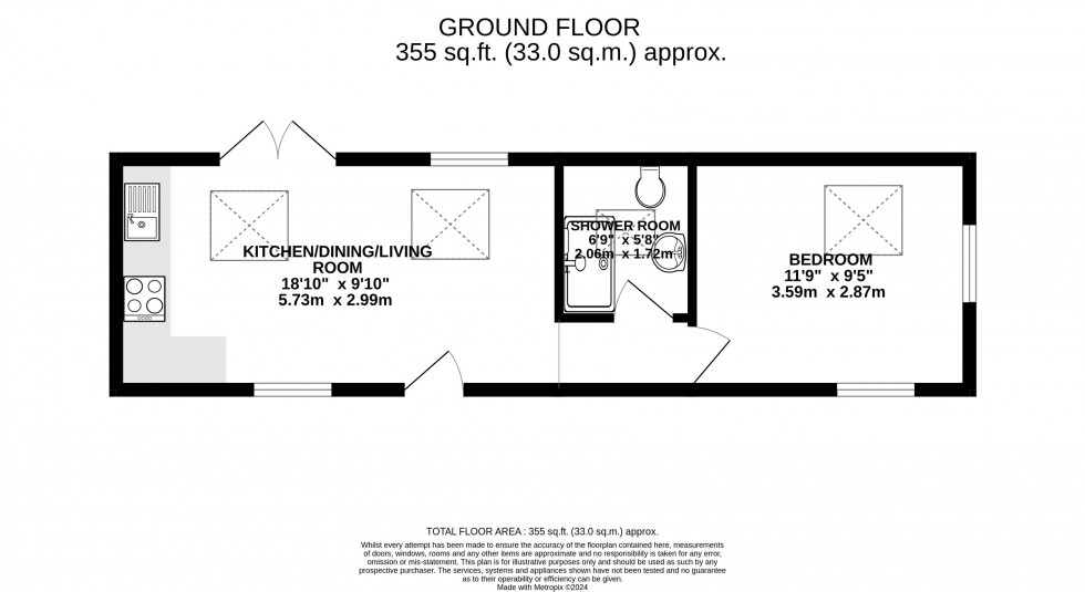 Floorplan for Bwlch, Brecon, Powys