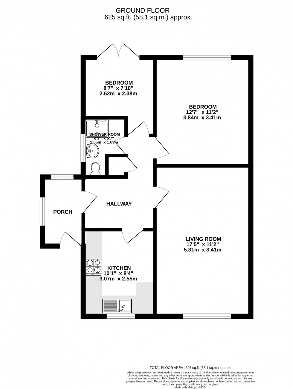 Floorplan for Parc Pendre, Brecon, Powys