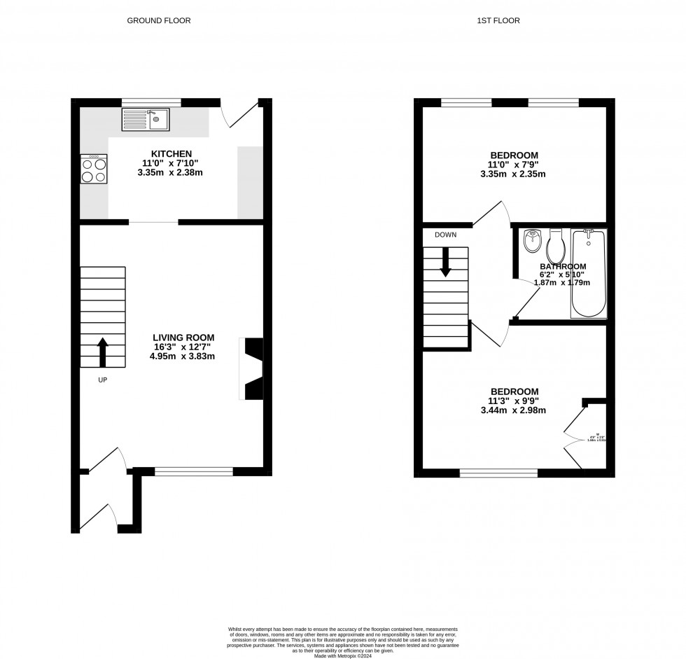 Floorplan for Newmarch Street, Brecon, Powys