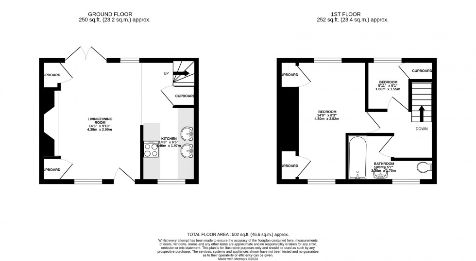 Floorplan for Pontfaen, Brecon, Powys