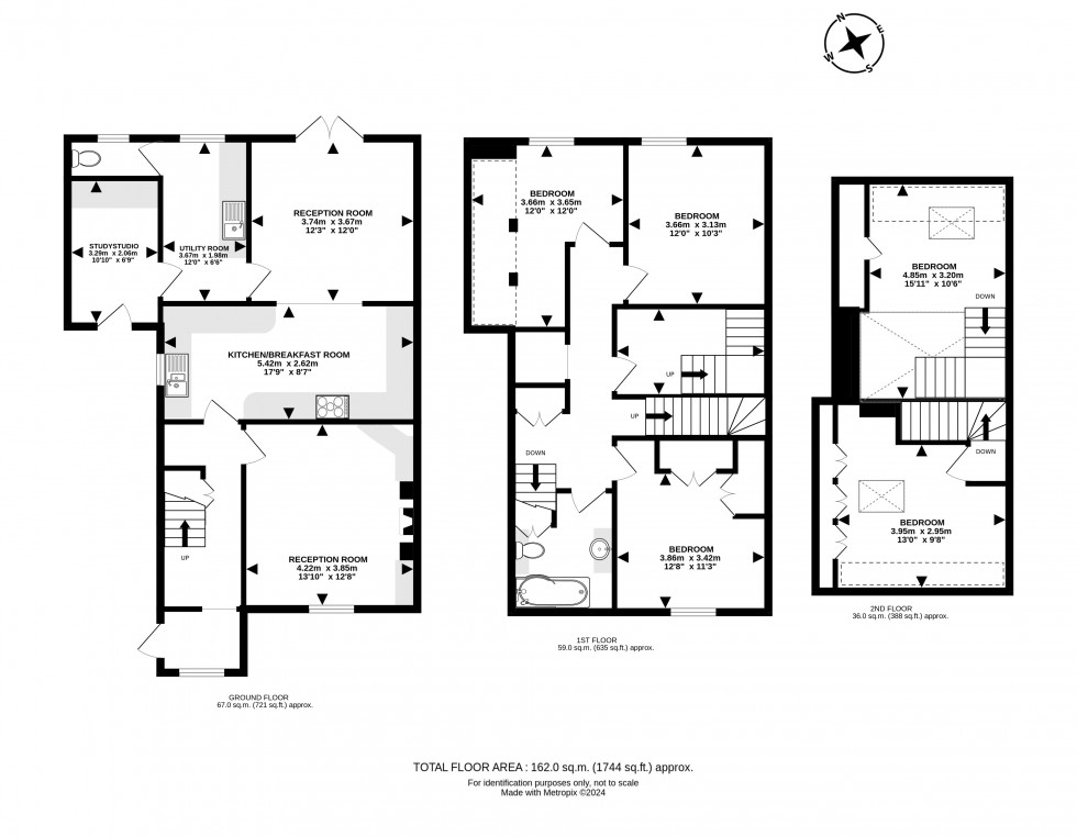 Floorplan for Western Grove, Builth Wells, Powys