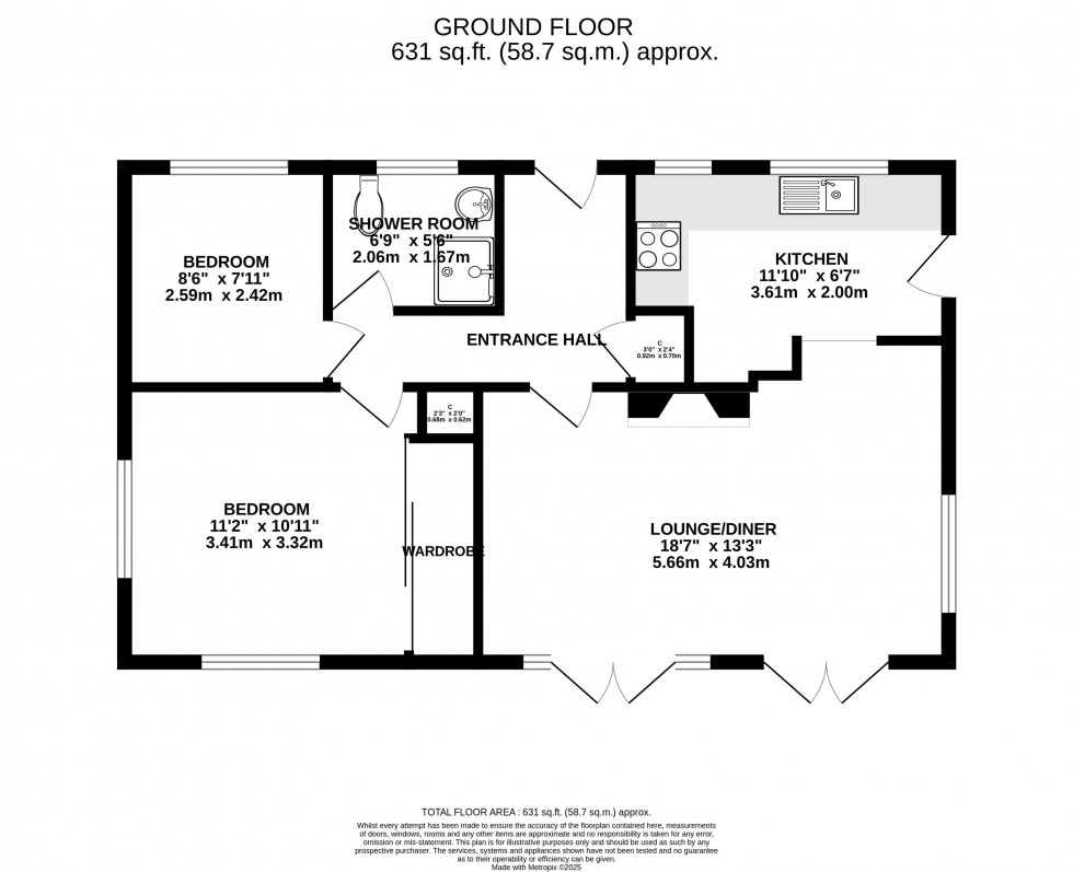 Floorplan for Camden Road, Brecon, Powys