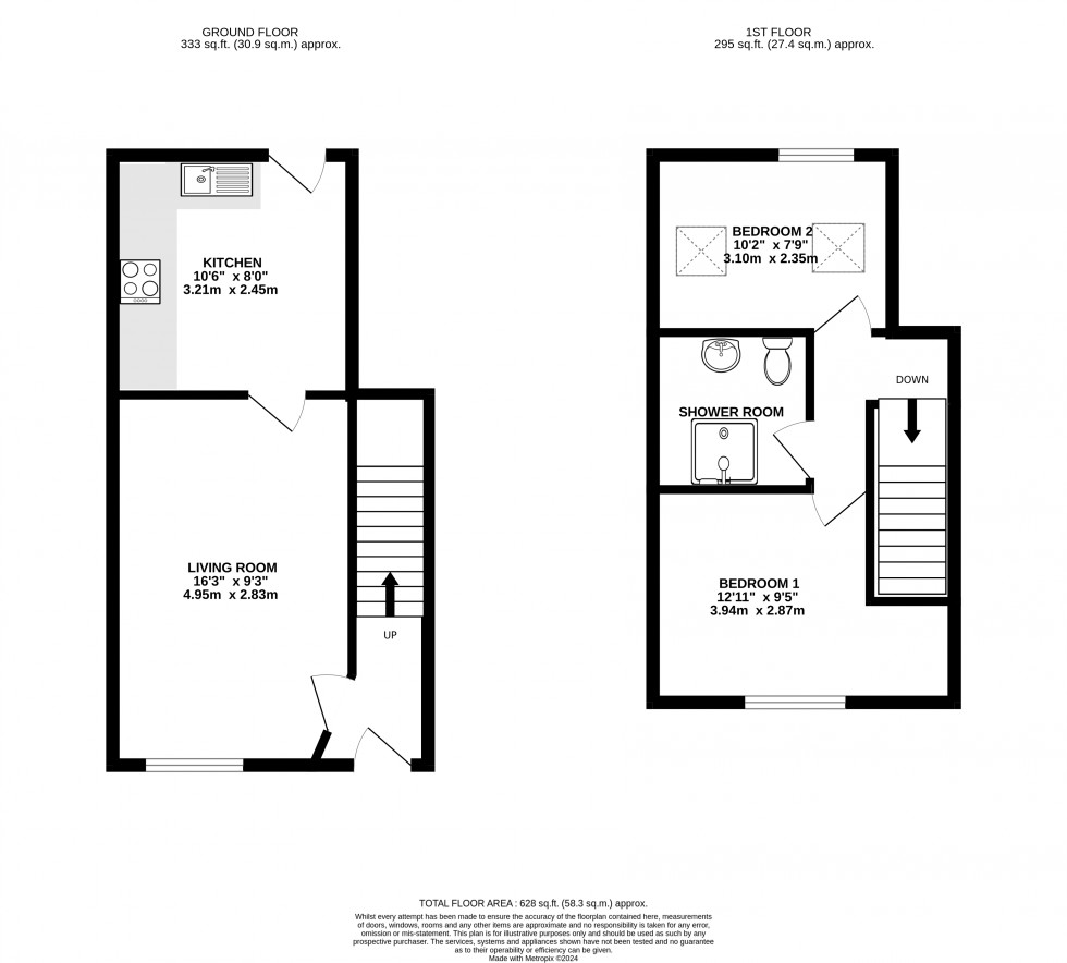 Floorplan for Defynnog, Brecon, Powys