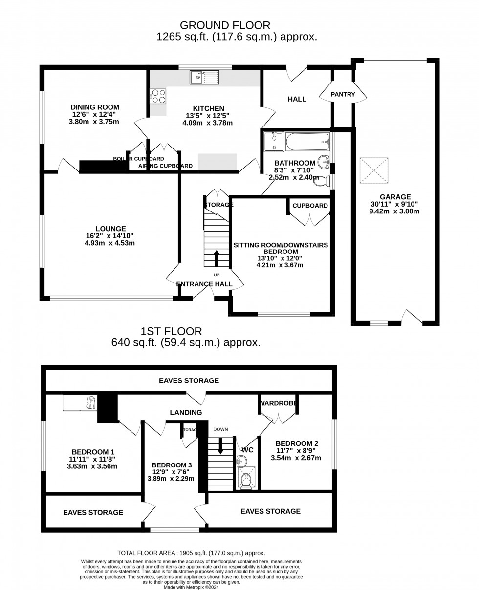 Floorplan for Llangynidr, Crickhowell, Powys