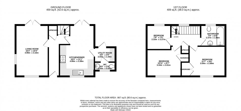 Floorplan for Boughrood, Brecon, Powys