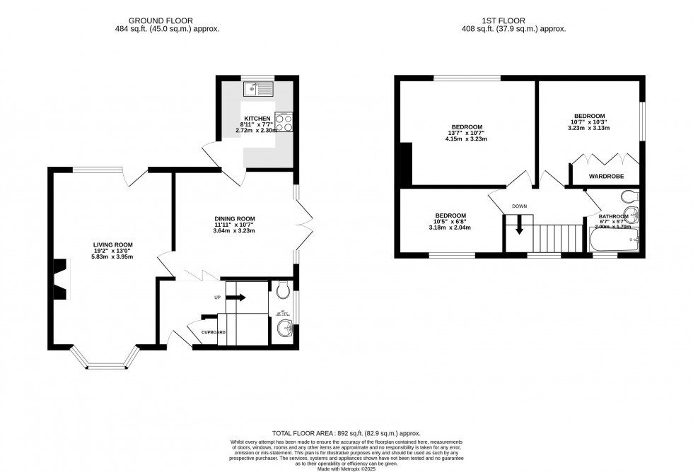 Floorplan for Talgarth, Brecon, Powys