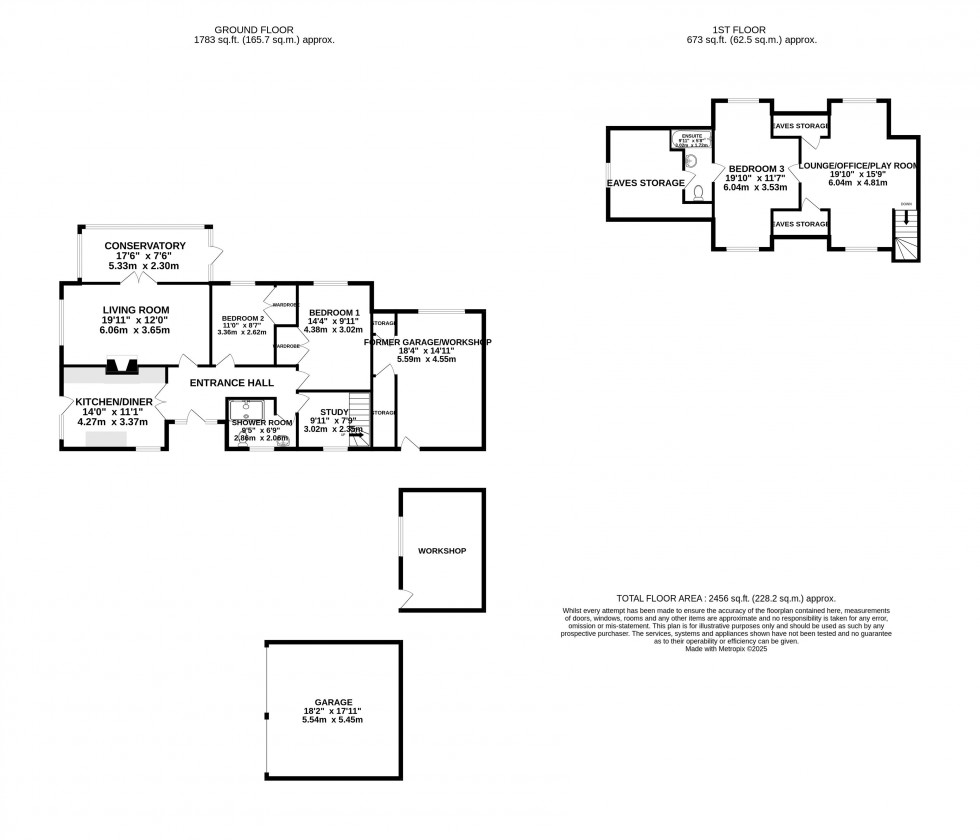 Floorplan for Govilon, Abergavenny, Monmouthshire