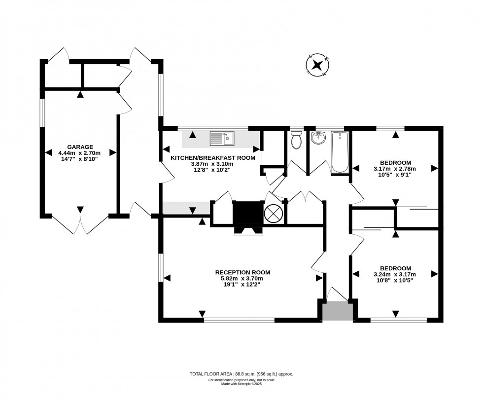 Floorplan for Broadway, Builth Wells, Powys